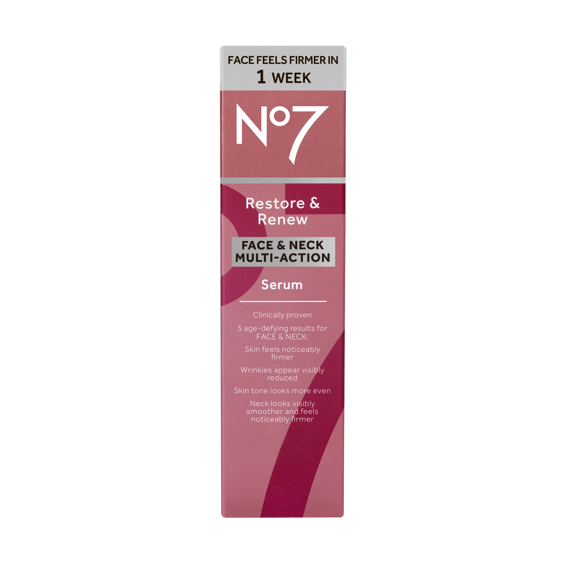 No7 Restore & Renew Multi Action Face & Neck Serum - 1.69 fl oz