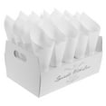 thumbnail image 6 of FRCOLOR 1 Set Of Diy Wedding Confetti Cones Blank Paper Tapers Cone Flower Holder For Party With Tray, 6 of 8