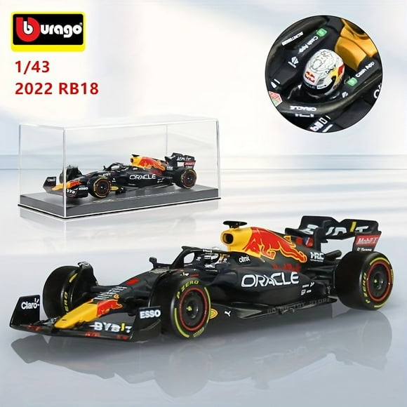 Burago Acrylique Couverture Rigide 1:43 2022 RB18 1 11 Formule 1 Modèle de Course, Voiture en Alliage