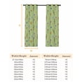 thumbnail image 6 of Spring Flowers Blackout Curtains for Bedroom, Pink Yellow Wildflowers Country Plants Green Thermal Insulated Kitchen Drapes with Grommets, Light Blocking Window Treatment, 2 Panels 52" x 84", 6 of 7