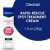 Clearasil Benzoyl Peroxide Rapid Rescue Spot Treatment Acne Cream, 1 fl oz