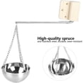 thumbnail image 2 of Sauna Oil Cup, Stainless Steel Sauna Aroma Bowl with Swinging Arm and Screw Covers for Sauna and Spa, Sauna Essential Oil Diffuser Bowl, Aromatherapy Oil Holder, 2 of 7