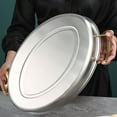thumbnail image 3 of Stainless Steel Fish Steaming Pot, Muti Purpose Oval Fish Steaming Pot Large Capacity Heat   for Home, 3 of 8