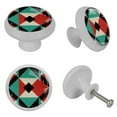 thumbnail image 4 of Pakistan Fluorescent Drawer Pulls with Screws - Round 4-Pack, Glow-in-the-Dark Knobs for Cabinets, Wardrobes, Dressers - Cupboard Handles, Fluorescence Pulls, 4 of 6