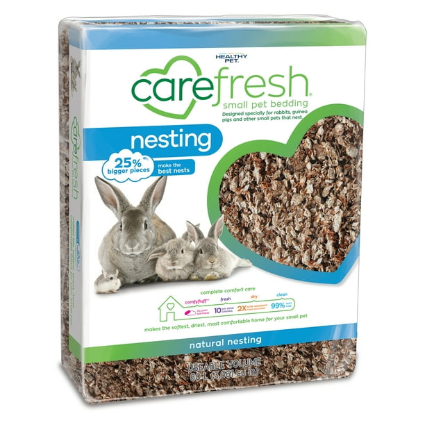Carefresh Natural Paper Fiber, Nesting, Small Pet Bedding, 60L
