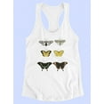 thumbnail image 3 of Vintage Butterflies Vi Racerback Tank Women -Vision Studio Designs, Female Medium, 3 of 4