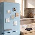 thumbnail image 4 of 20PCS Acrylic DIY Fridge Magnets Clear Picture Square Photo Frames Craft Set for Home Classroom Office Cabinet Display Decoration, 4 of 4