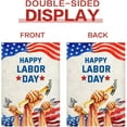 thumbnail image 5 of Happy Labor Day Garden Flag Celebrate Labor Day Double Sided Vertical Working Tools Patriotic USA Flags USA Garden Yard House Flags Banner Outdoor Outside Labor Day Decoration 12x18 Inch, 5 of 6