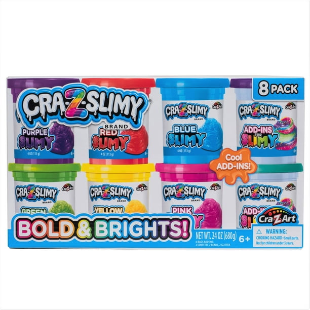 Cra-Z-Art Cra-Z-Slimy 8 Pack Multicolor Slime for Playgrounds