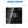 thumbnail image 4 of Mistaha Smart Thermostat with Voice Control and Weekly Programming - Energy Efficient LCD Touchscreen Thermostat for Electric Floor Heating - Child Lock Function - WiFi Connection - Black, 4 of 6