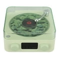 thumbnail image 1 of Record Player Style Speaker, 3 in 1 Small Stereo Wirelessly Speaker with Night Light and Time Display, Multifunctional Bluetooths Speaker for Office Home Decoration, 1 of 7