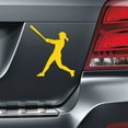 thumbnail image 2 of Magnets in Motion Softball Batter Swing Car Magnet Yellow, 2 of 4