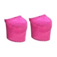 thumbnail image 2 of 2 fundas de gamuza para zapatos de stripper de pole dance, antiarañazos y antideslizantes. Rosa roja S, 2 of 9
