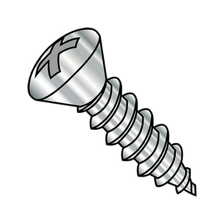 

1/4-14X1 1/2 Phillips Oval Self Tapping Screw Type AB Fully Threaded 18-8 Stainless (Pack Qty 1 000) BC-1424ABPO188