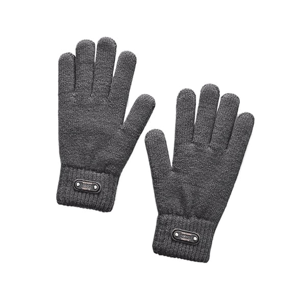 Men's Touchscreen Winter Gloves, Thermal Fleece Lined Cold Weather Gloves for Driving & Outdoor,one size fits all,gray