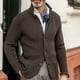thumbnail image 4 of Suéter de moda europea y americana, suéter de punto de color sólido de manga larga informal para hombre, ropa de abrigo para hombre, 4 of 6
