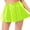 Fluorescent Green, variant on YONGHS Women's Glossy Latex Leather Short Mini Skirt Pole Dance Raves Clubwear Costumes Red M
