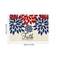 thumbnail image 3 of YiJuHui Independence Day Placemat, Patriotic American Flag Polyester Table Mat, Heat Resistant, Easy Clean, Non Slip Dining Mat for Picnic, Kitchen, Party Table Decoration, 3 of 6