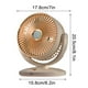 thumbnail image 2 of Ventilador de circulación de aire de escritorio 2025 Enfriamiento potente | Ventilador de mesa pequeño blanco cálido o oro blanco | Funcionamiento silencioso portátil, construcción duradera,, 2 of 8