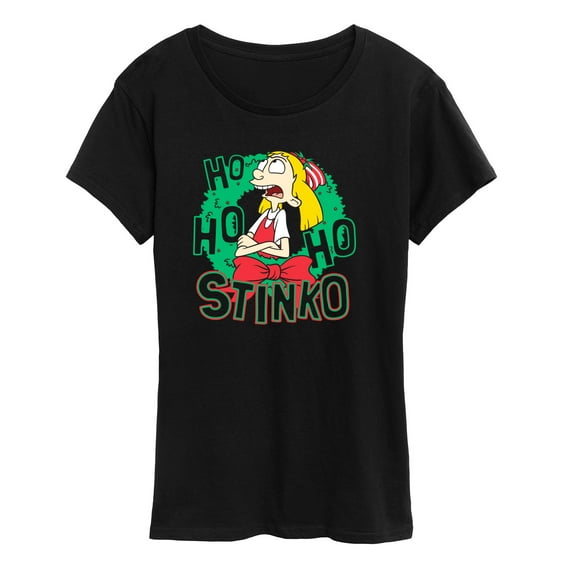 Hey Arnold! - Ho Ho Ho Stinko - Women's Short Sleeve Graphic T-Shirt