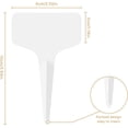 thumbnail image 2 of 100 etiquetas duraderas para plantas, etiquetas de plástico para jardín, carteles para flores, semillas de vegetales, jardín, vivero, 6 x 10 cm (blanco) TUNC Sencillez, 2 of 5