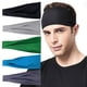 thumbnail image 1 of 5 paquetes de diademas deportivas para hombres, diadema de entrenamiento que absorbe la humedad, diademas para el sudor para correr, andar en bicicleta, fútbol, yoga, diadema para mujeres y, 1 of 8