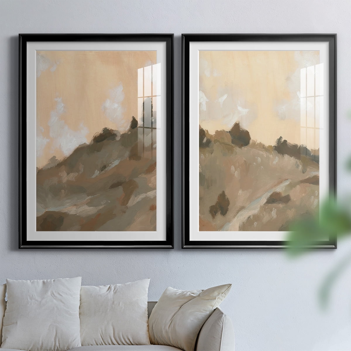 Wexford Home Hillside Walking Path III Premium Framed Print, 26.5" x 36.5" - Ready to Hang, Black (Set of 2)
