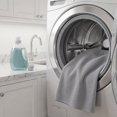 thumbnail image 4 of Unique Bargains Polyester Bed Sheet Soft Flat Sheet Wrinkle Bedding Light Gray 91"x96", 4 of 5