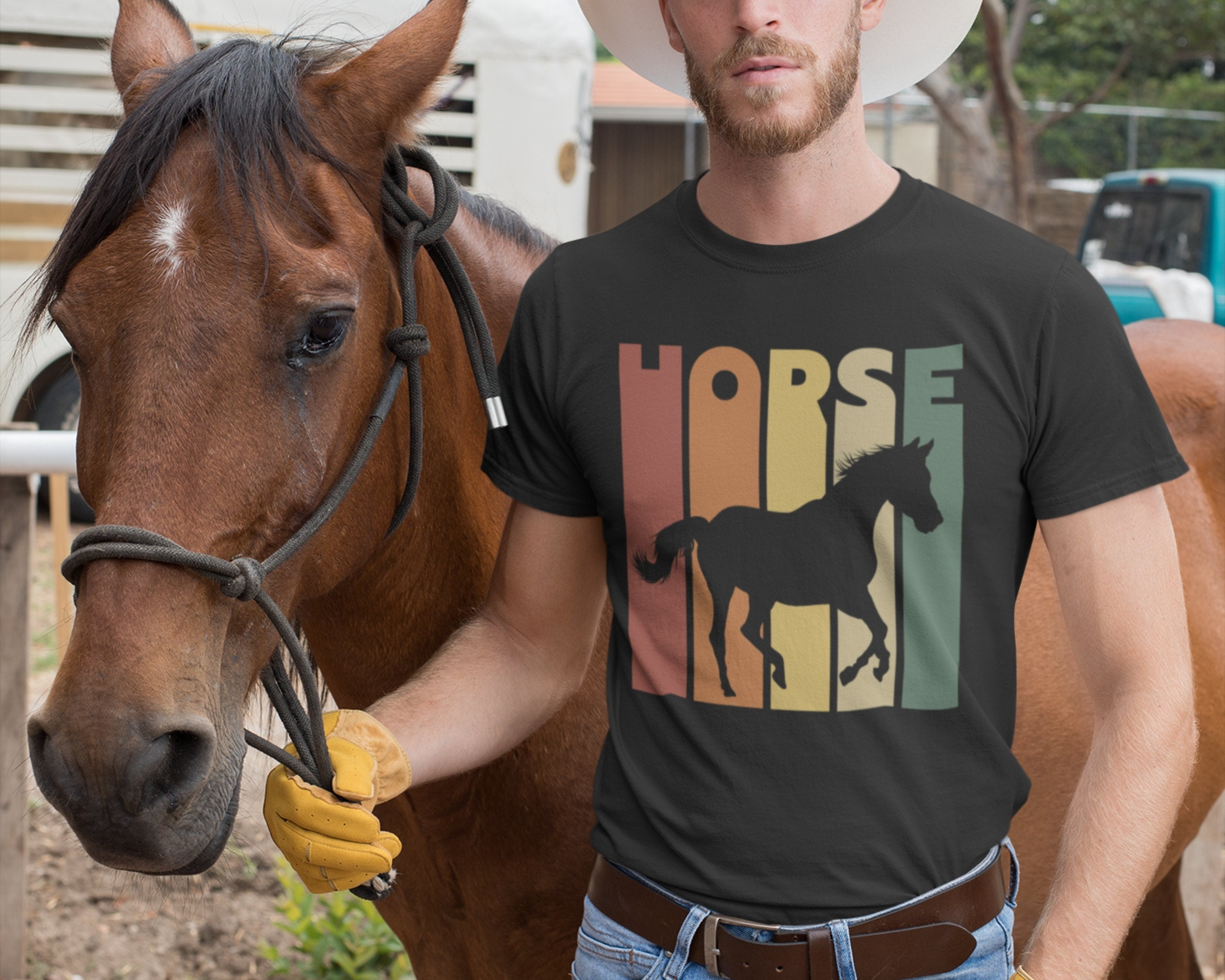 Retro Horse T-Shirt, Equestrian Gift, Country Western Shirt