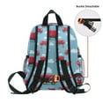 thumbnail image 5 of FORMRS School Backpack with Front Zippered Pocket 12" Student Travel Daypack, Truck Clouds Pattern, 5 of 6