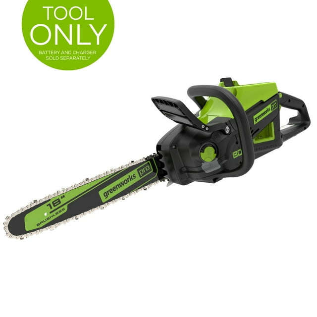 Greenworks PRO 80V 18 Pouces Scie à Chaîne Sans Balais (Outil Seulement)