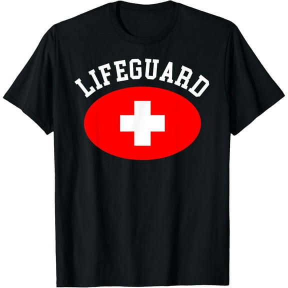 Funny Last Minute Halloween Lifeguard Costume Tee T-ShirtMen and women, Black T-shirt, size: Extra large