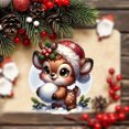 thumbnail image 2 of Lilixerw Acrylic Christmas Deer Pendant,Hanging Cute Deer Decoration for Car Rearview Mirror Decorations Christmas Ornaments, 2 of 7