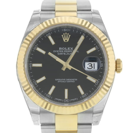 Rolex Datejust 41 126333 bkio 18K Yellow Gold Steel Automatic Mens (Best Rolex Watches For Men)