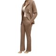 thumbnail image 3 of OrlyCollection Womens Elegant Bootcut Pants with Pocket(Taupe,2X), 3 of 4