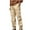 Khaki, variant on Dovford Mens Cargo Pants Classic Fit Pants Cotton Mens Work Pants Casual Elastic Waist Men Pants Pccket