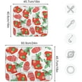 Absorbent Dish Drying Mat For Kitchen Counter Red Christmas Stocking