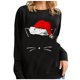 thumbnail image 2 of Suéter Puntoco para mujer, suéter con estampado de letras navideñas de retales, top, liquidación de Navidad Puntoco Puntoco-3403, 2 of 5