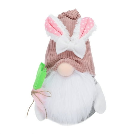

DBYLXMN Dancing Statues And Sculptures Man Flower And Spring Easter Bunny Doll Bunny Home Old Easter Ornament Desktop Ornament