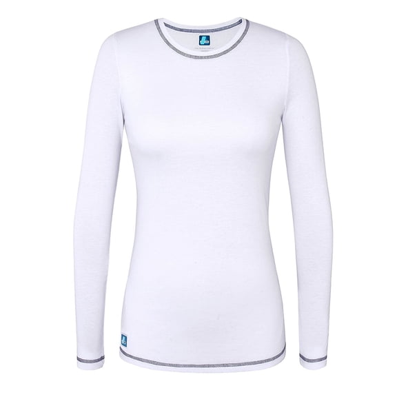 Adar Womens Comfort Long Sleeve Fitted T-Shirt Underscrub Tee