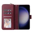thumbnail image 3 of Dteck Case Compatible with Samsung Galaxy A15 5G,Magnetic Leather Wallet Case with 9 Card Slots Stand RFID Blocking Premium Zipper Protective Flip Leather Phone Cover with Wrist Strap,Winered, 3 of 5