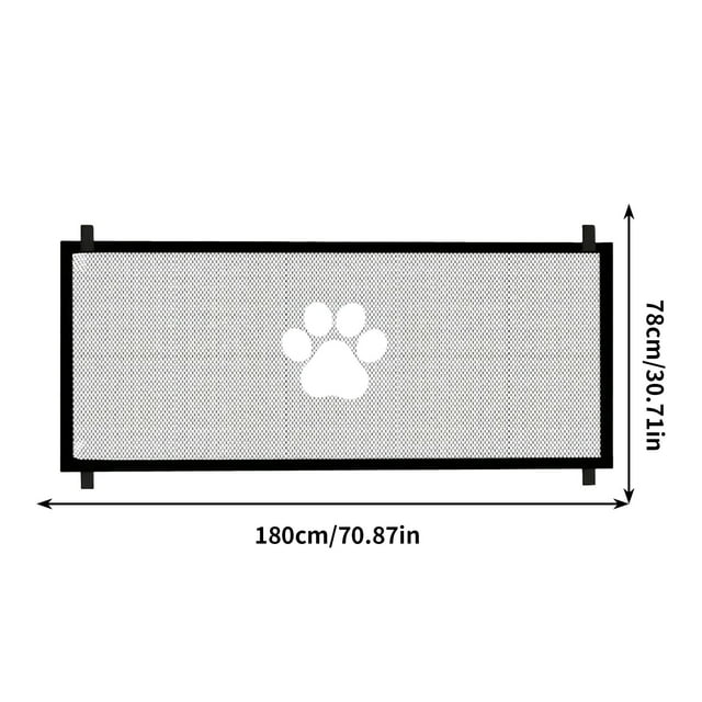 Btomtd Clôture Pliable Portable pour Chiens de Compagnie Protection Sans Perçage Barrière Portail Clôture