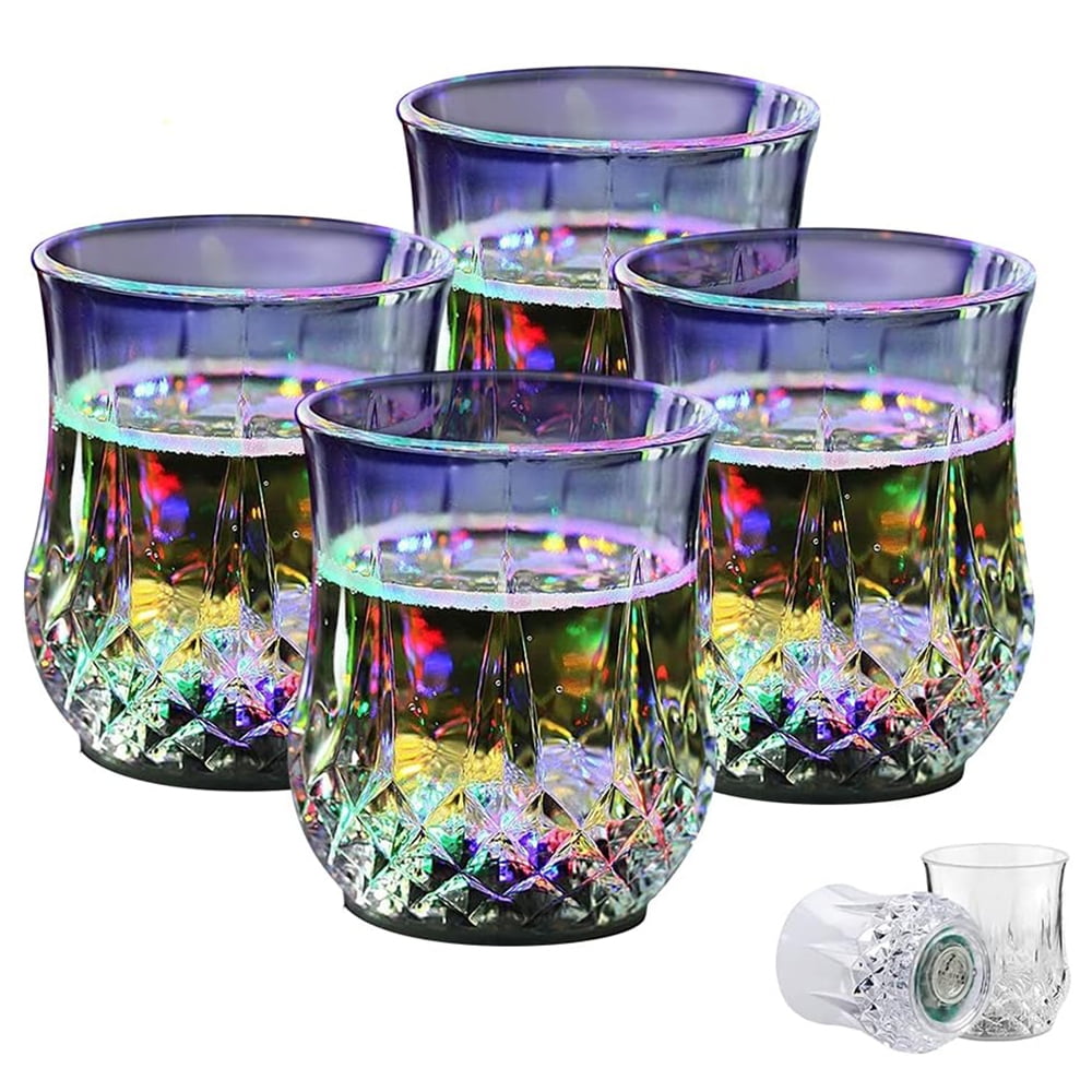 Flash Light Up Cups Sensor Shorts Glasses Fun Cup LED Drinking Blinking  Barware for Bar Night Club Birthday Christmas Party - AliExpress
