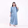 thumbnail image 4 of Unisex Hospital Gown, Blue Patient Gown with Back Ties, One Size Fits All Pack of 8, 4 of 5