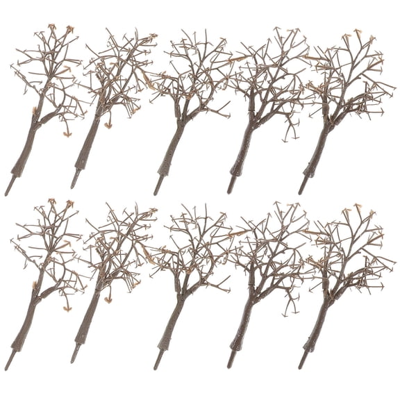 Worgeous 10PCS Model Tree Trunks for Train Landscape Scenery Realistic Architecture Model Trees for Crafts for Home or Office Display Educational