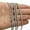 3mm,Silver, variant on Silver Tone Rolo Box Chain Stainless Steel Necklace 1/2/3/4/5/7MM For Men Women