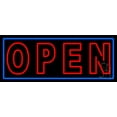 thumbnail image 1 of Bar Open LED Neon Sign 13 x 32 - inches, Clear Edge Cut Acrylic Backing, with Dimmer - Bright and Premium built indoor LED Neon Sign for Bar decor., 1 of 7