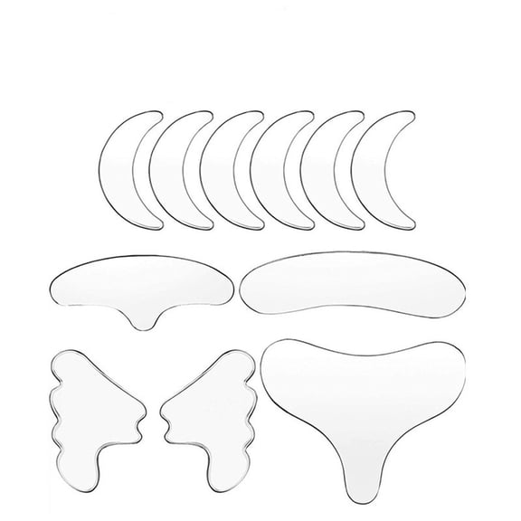 11PCS Silicone Anti Face Stickers Lift and Tighten with Color Box