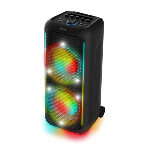 Bocina Philips Party Speaker Bluetooth Auracast con entradas para micrófono y guitarra TAX4000