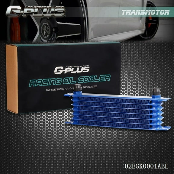 Fits Universal 7-row 10AN All Aluminum Engine/Transmission Oil Cooler Kit -